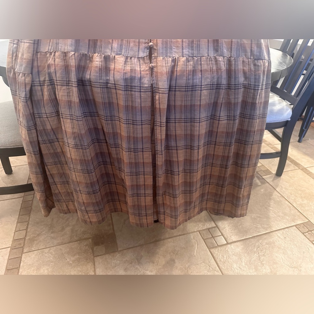 Shop Zoco Forum Brown Plaid Maxi Dress - Picture 5 of 8